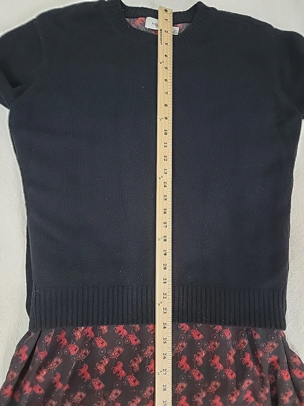 Coach black knit